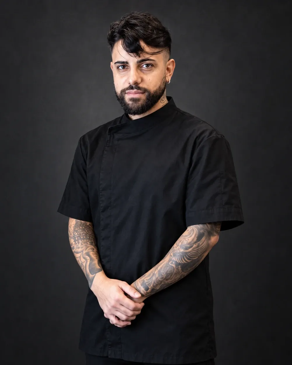 Gino Aprile of the Maurizio Barber Shop team