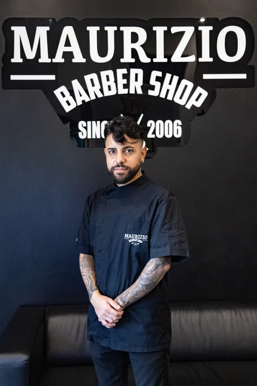 Gino Aprile nel Maurizio Barber Shop